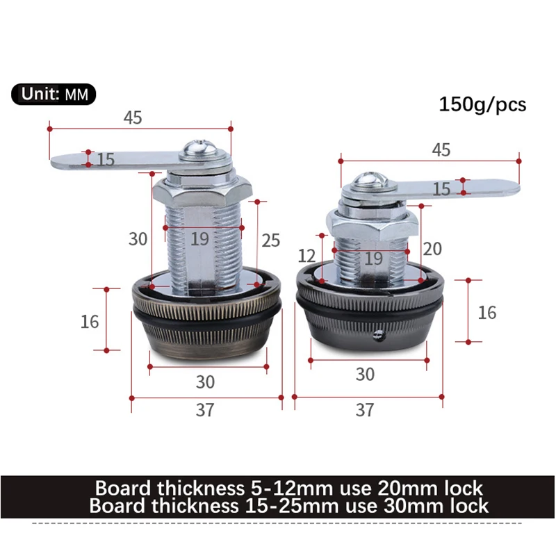 1pcs Zinc Alloy 3 Digit Dial Code Lock Drawer Digital Code Lock Cam Lock Locker, Mailbox, Mechanical Password Lock, File Cabinet