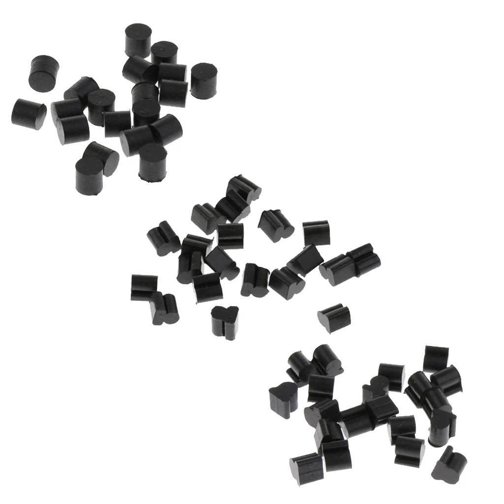 20 Pack of Euphonic/Tuba/Horn Piston Pad Silicone Pads Rotary Valve Rubber - Black