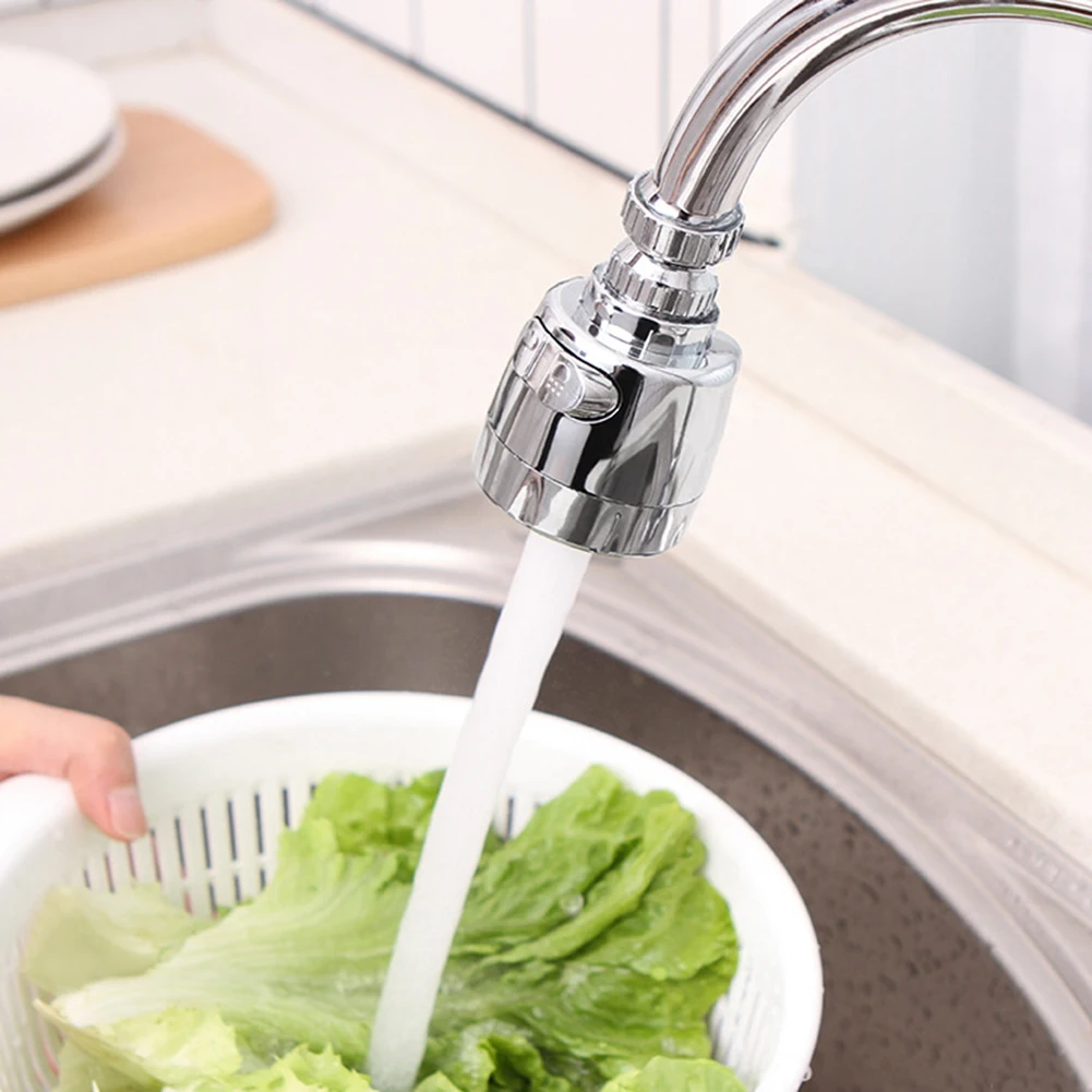 Water Saving Faucet Stainless Steel Splashproof Faucets Bubble Rotatable Aerator Water Tap Nozzle Filter For Kitchen Accessories