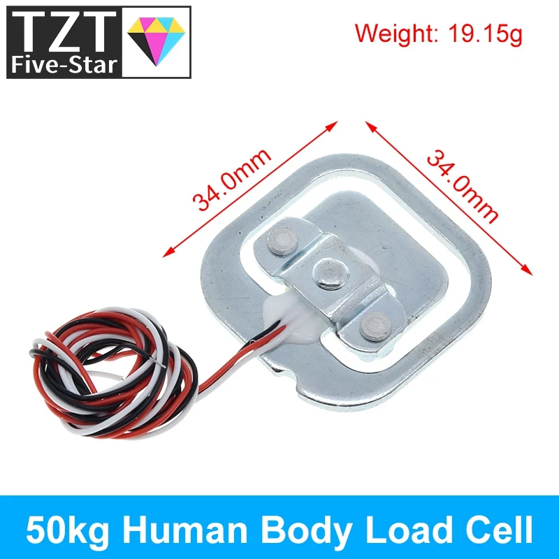 Wägezelle 1KG 5KG 10KG 20KG HX711 AD Modul Gewichtssensor Elektronische Waage Aluminiumlegierung Wägedrucksensor für Arduino – Detail 11