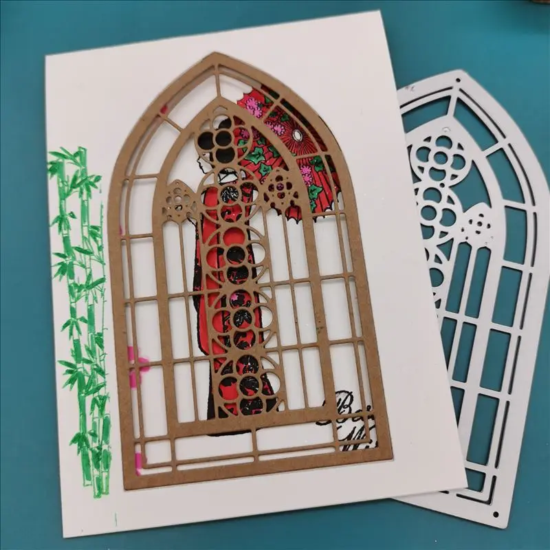 Vintage windows metal wykrojniki 2020 dla DIY Scrapbooking tłoczenie karty narzędzie dekoracyjne rękodzieła Die Cuts