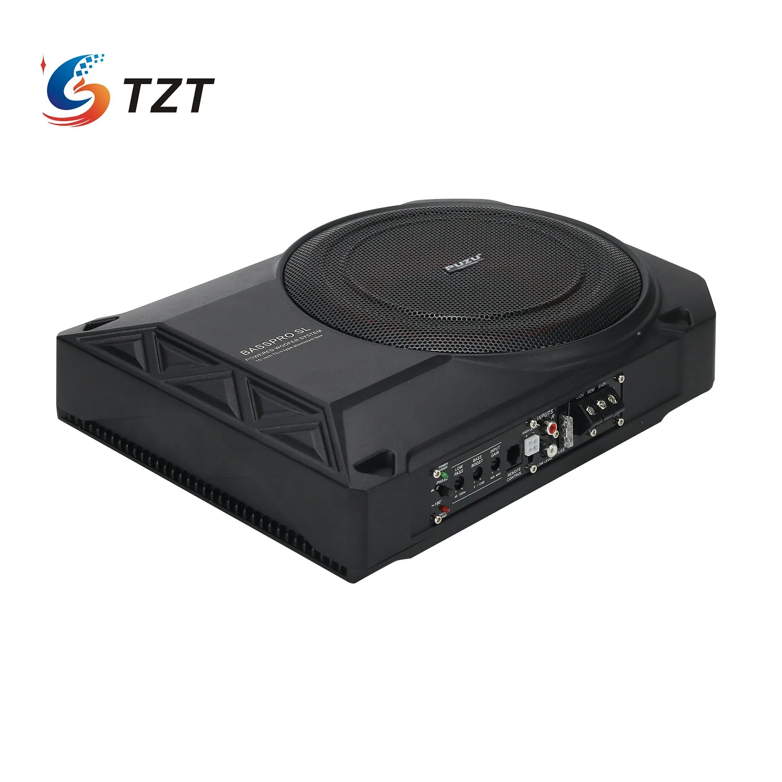 TZT PUZU PZ-SU1010 10 "سيارة الصوت النشط مضخم الصوت 600 واط رقيقة جدا المتكلم المثبتة تحت المقعد