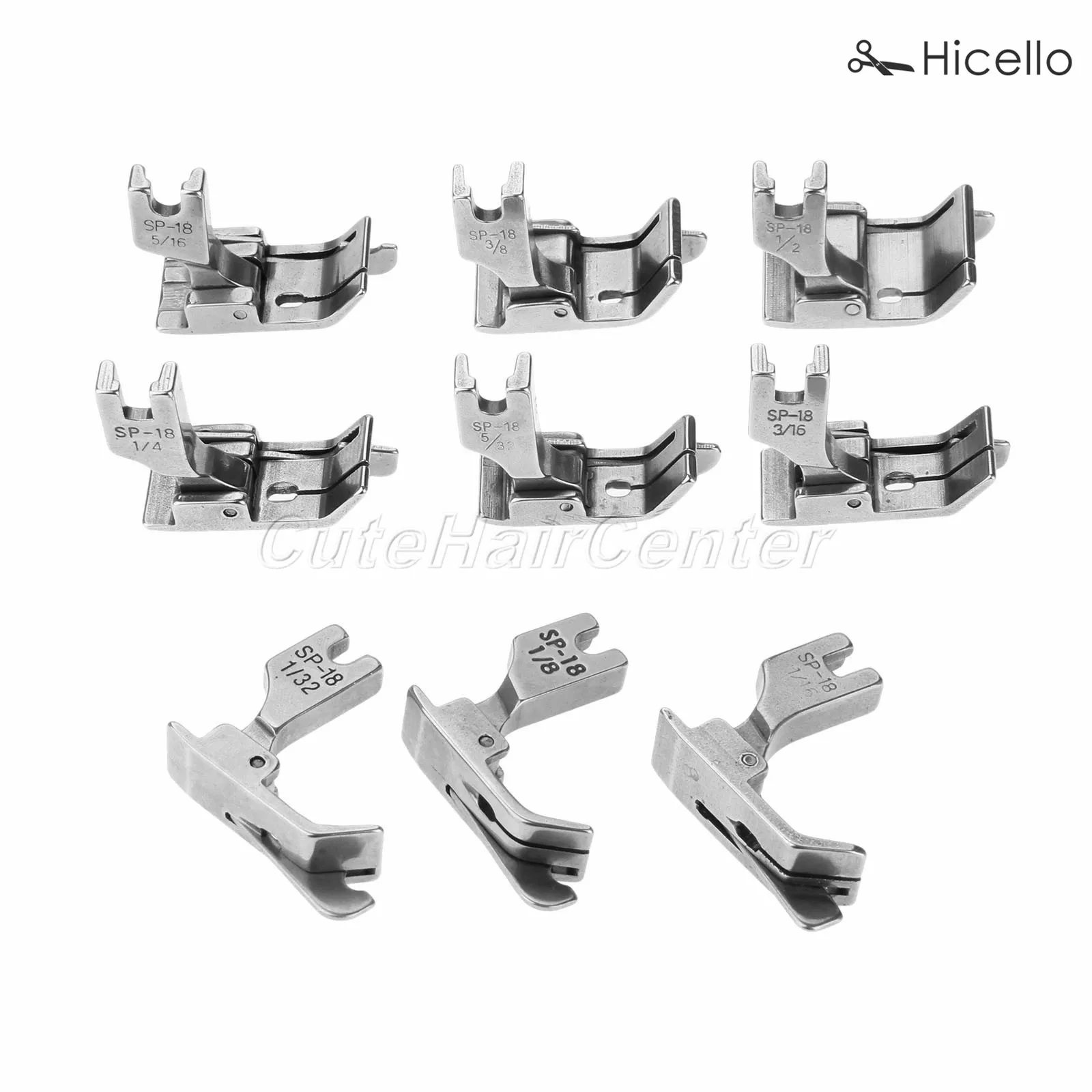 Presser Foot/Feet SP-18 Steel all size Industrial Sewing Machine Flat car moving edge Single needle Flat 1/32-1/2 0.1cm-1.2cm