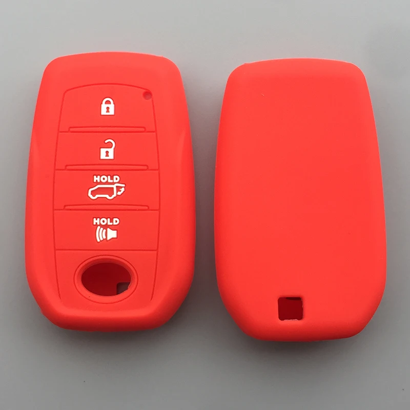 Silicone car key cover case for Toyota Mirai Land Cruiser Fortuner LC200 2019 2020 Remote key