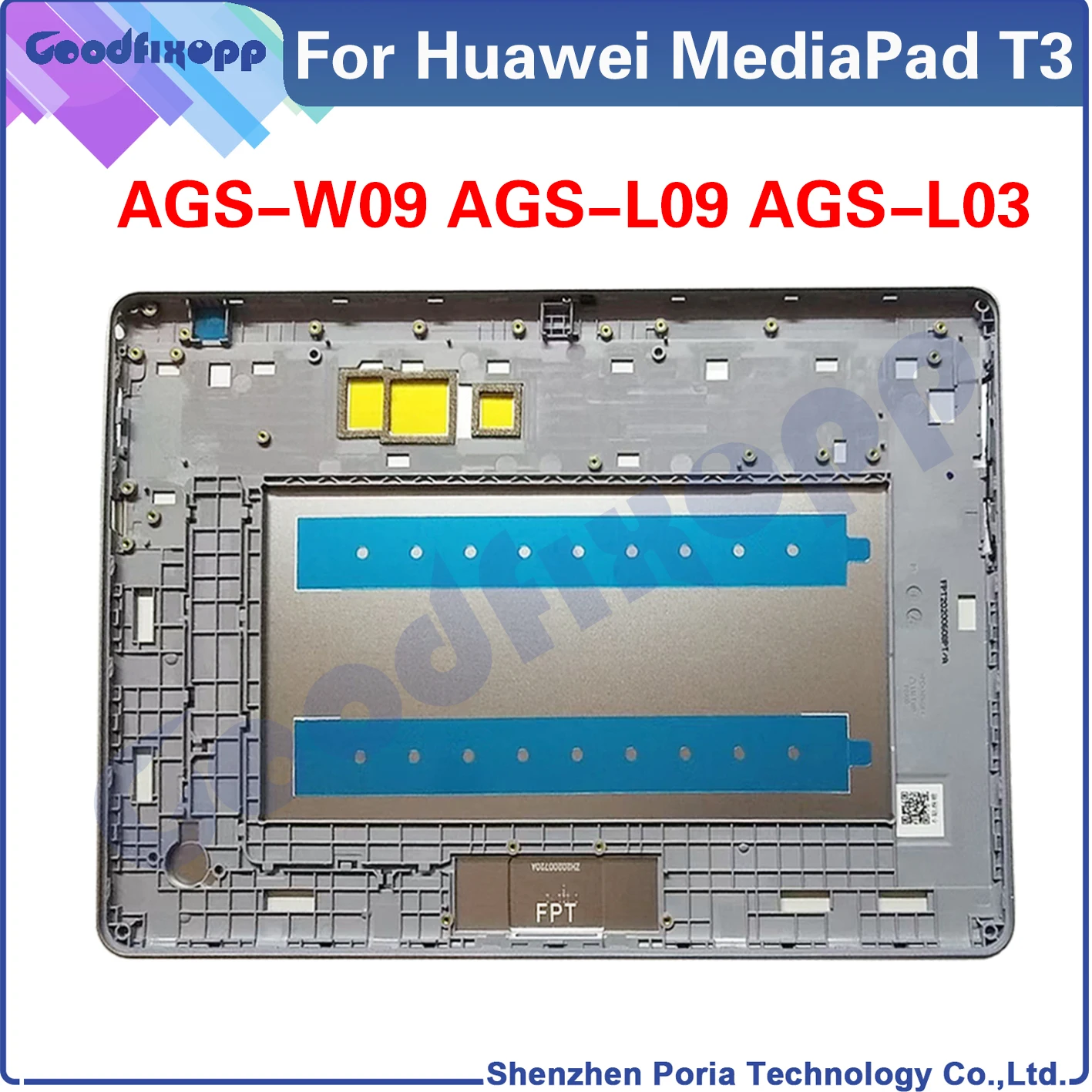 For Huawei MediaPad T3 10 AGS-W09 AGS-L09 AGS-L03 Back Battery Cover Door Housing Case Rear Cover Replacement Parts