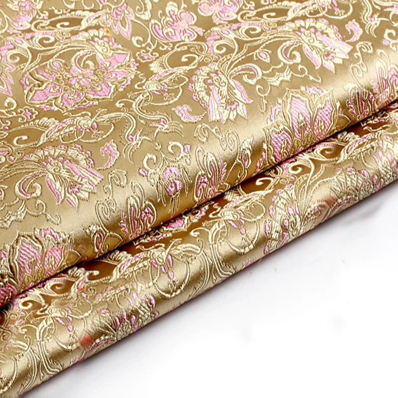 75x50cm Brocade silk Fabric Damask Jacquard Apparel Costume Upholstery Furnishing Curtain Clothing Material patchwork