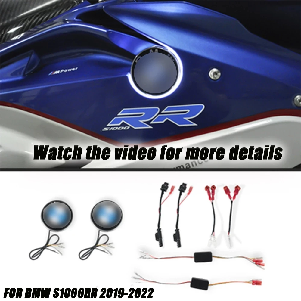 S1000RR Motorcycle turn signal For S1000RR 2009-2018 2019 2020 2021 2022 R1200GS R1250GS Car logo LED turn signal