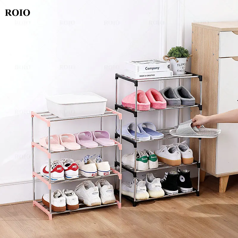 Simple Small Shoe Shelf Nonwoven Fabric Shoe Rack Space-saving Shoe Organizer Stand Holder Minimalist Home Dorm Shoe Cabinet