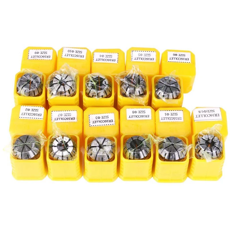 ER16 1-10 Mm Primavera Collet Set per Strumento di Fresatura Cnc Tornio Macchina per Incidere Primavera Collet Mandrino di Precisione 0.008 er 16 Cnc Collet