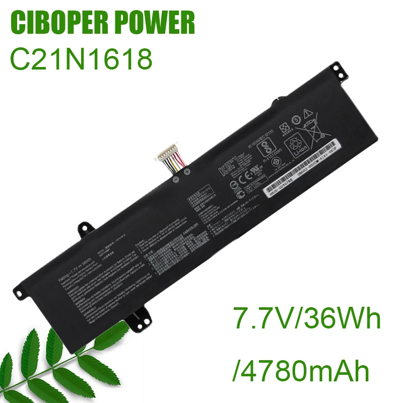 CP Original Battery C21N1618 36Wh/4780mAh For VivoBook F402BA R417BP L402BP F402BP X402BP R417BA E402BP E402BA X402BA L402BA