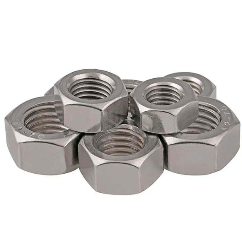 M1.2 / M1.4 / M1.6 / M2 / M2.5 / M3 / M4 / M5 / M6 / M8 304 Stainless Steel Hexagonal Nut DIN 934 SUS 304