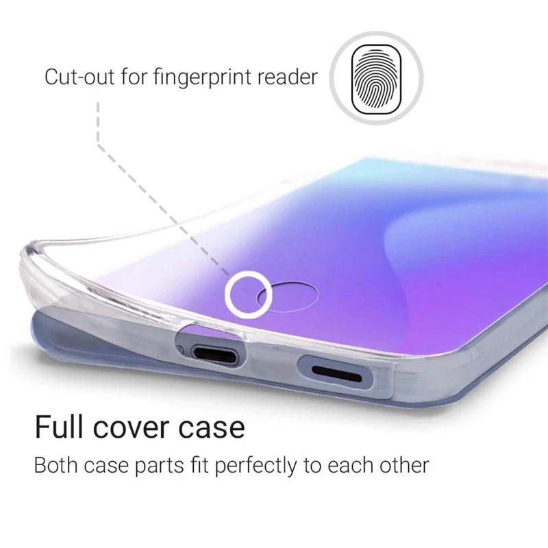 360 Degree Phone Case For Xiaomi Redmi Note 12 11 11S 10 8 7 9 Pro Max 9S 8T Redmi 10 9 9A 9C 8 8A  Full Body 3IN1 Clear Cover