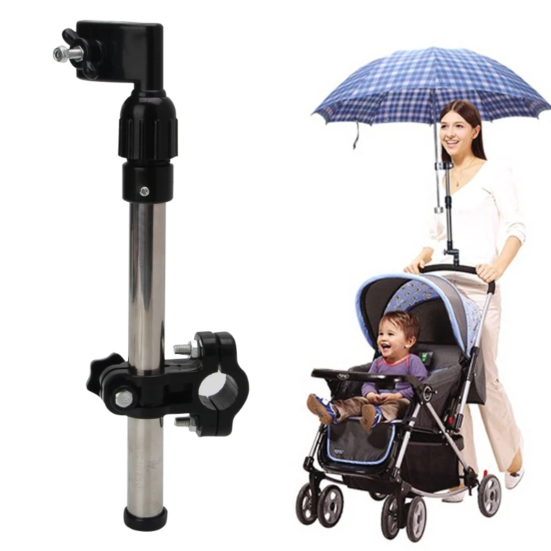 Suporte giratório para carrinho de bebê, segurador de guarda-chuva para carrinho de bebê