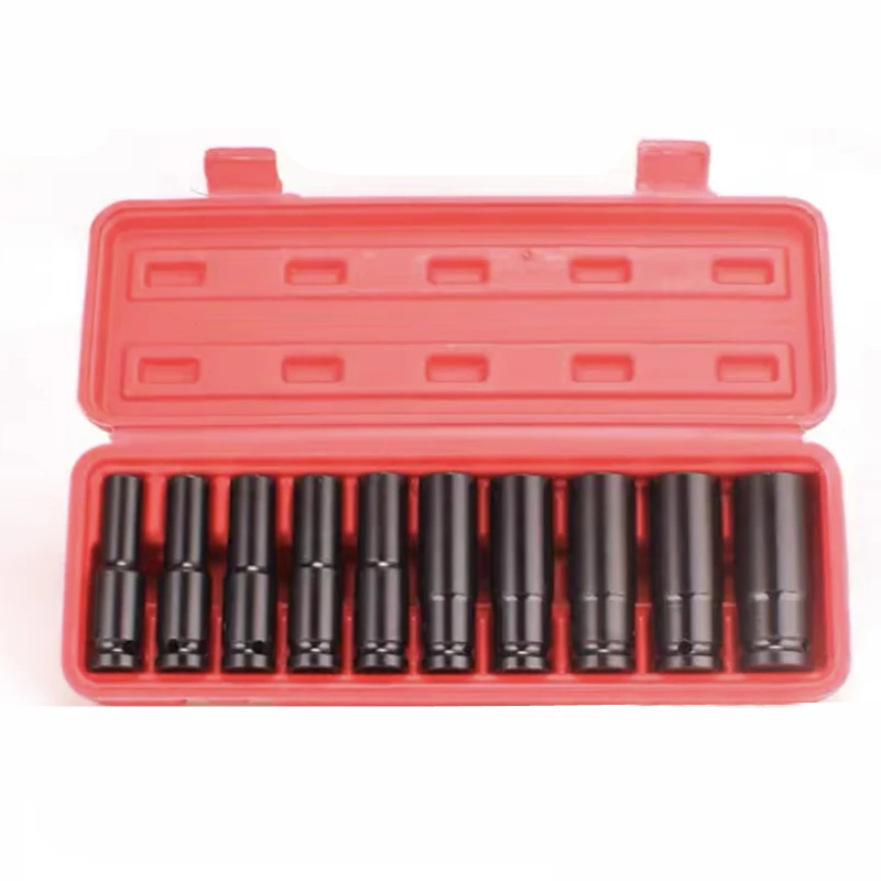 드라이브 딥 임팩트 메트릭 소켓 도구 세트 10 개 1/2 인치, 공기 공압 차고 10-24mm 임팩트 메트릭 패스너 너트