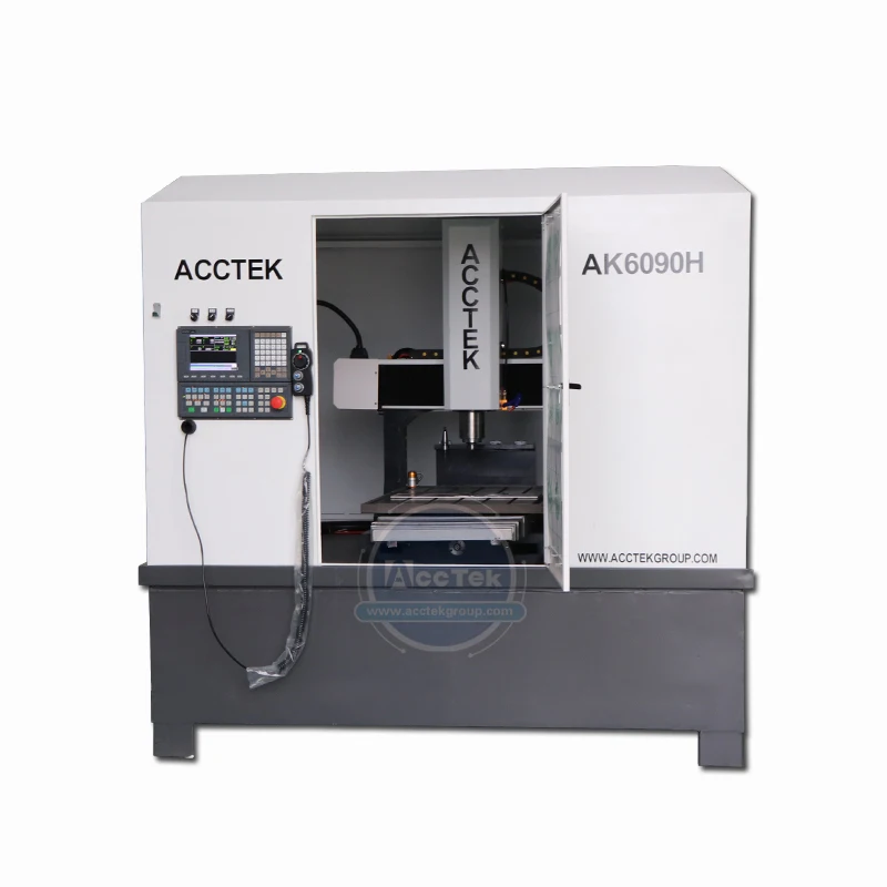 China AccTek Fully Closed Design ATC CNC Automatic Machining Center Precision Metal Mould Maker Milling Machine 6060 6090 7090