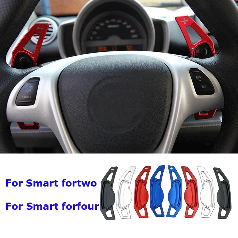 

For Smart Fortwo 2009 2010 2019 For Forfour 2015 2016 2019 DSG Aluminum Car Steering Wheel Shift Paddles Extension Shifters