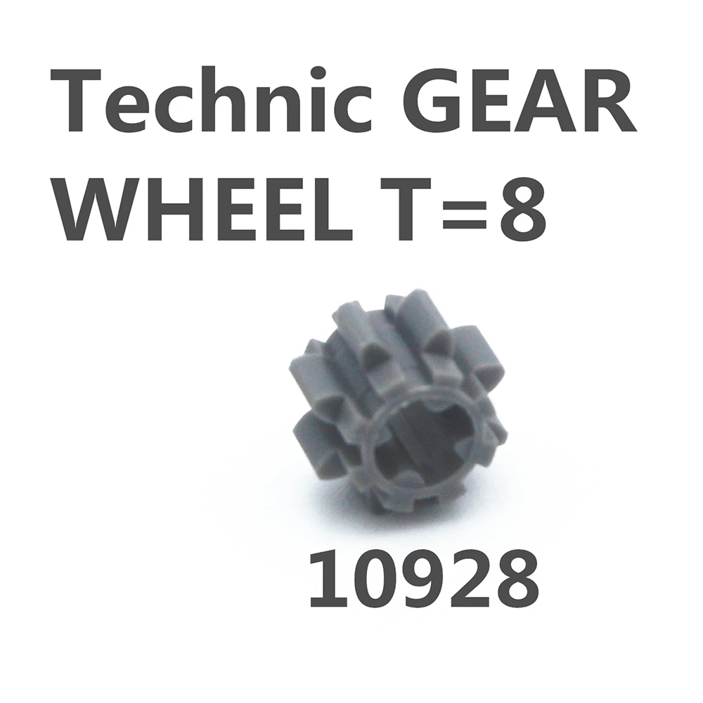 MOC Building Blocks Self-Locking Bricks Technical parts 40pcs Technical GEAR WHEEL T=8 compatible with Lego 10928 for Kids Toy