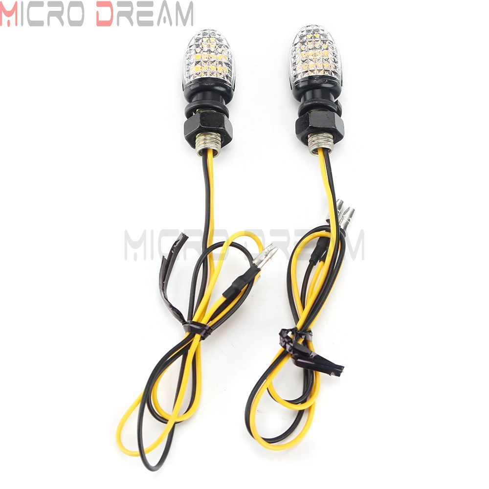 Smoke Clear Lens E24 Emark Dual Sport Blinker 12V Led Mini Turn Signal Light Indicator Motorcycle For Kawasaki Yamaha Aprilia