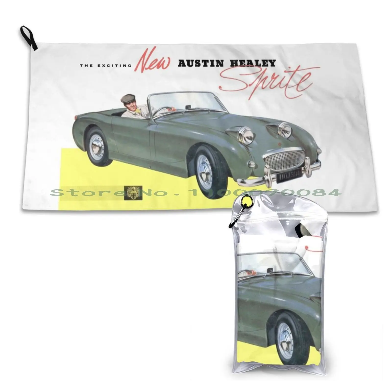 Austin Healey Sprite Quick Dry Towel Gym Sports Bath Portable Baked With Love Lovecore Soulsister Soulmate Pack Lovequotes Bff