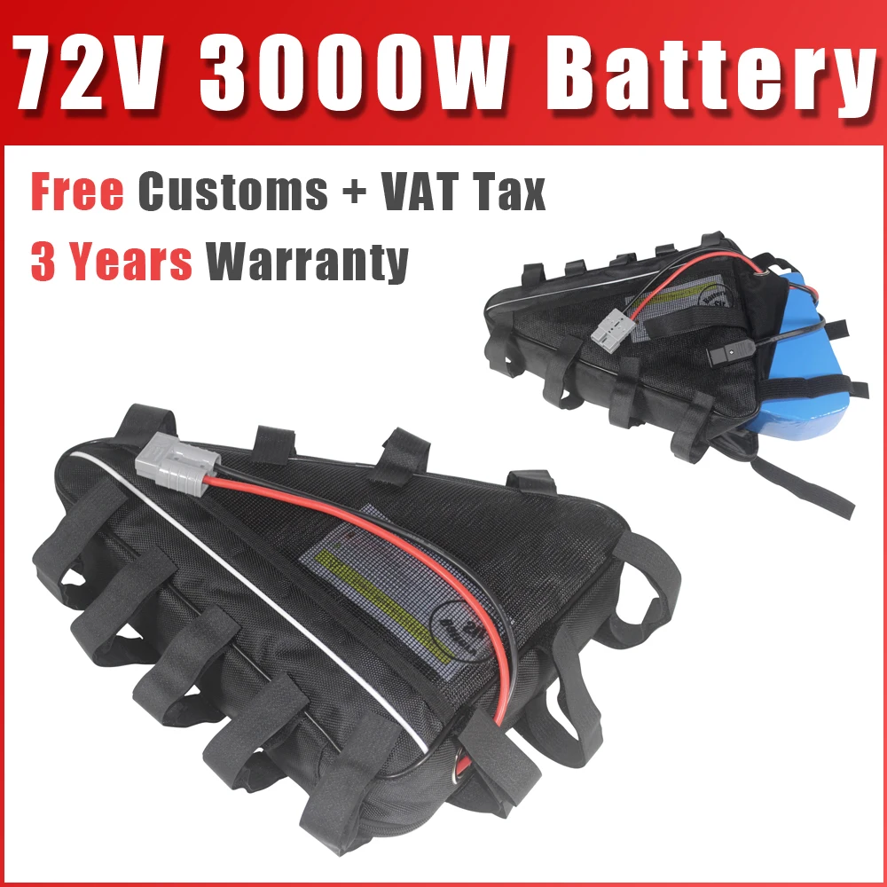 72V 3000W Mountain Bike Battery Pack