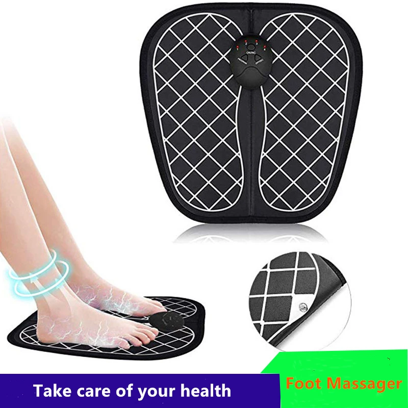 

Electric EMS Foot Massager Pad Feet Muscle Stimulator Foot Massage Mat Improve Blood Circulation Relieve Ache Pain Health Care