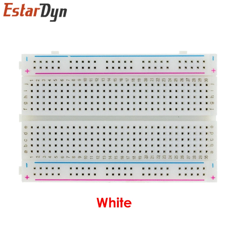 400 Löcher Mini Brot brett/Steck brett 8,5 cm x 5,5 cm Löcher transparent/weiß diy elektronische experimentelle Universal platine