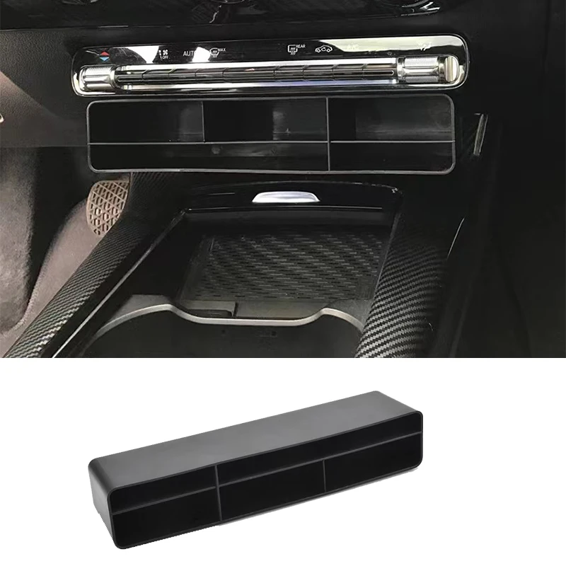 

For Mercedes Benz A Class CLA Class W177 C118 2020+ Car Accessories Central Control Storage Box Card Tray Holder Organizer Fo