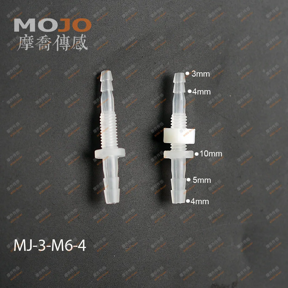 2020 Free shipping!!MJ-3-M6-4 Straght type barbed water hose connectors M6 thread (100pcs/lots)