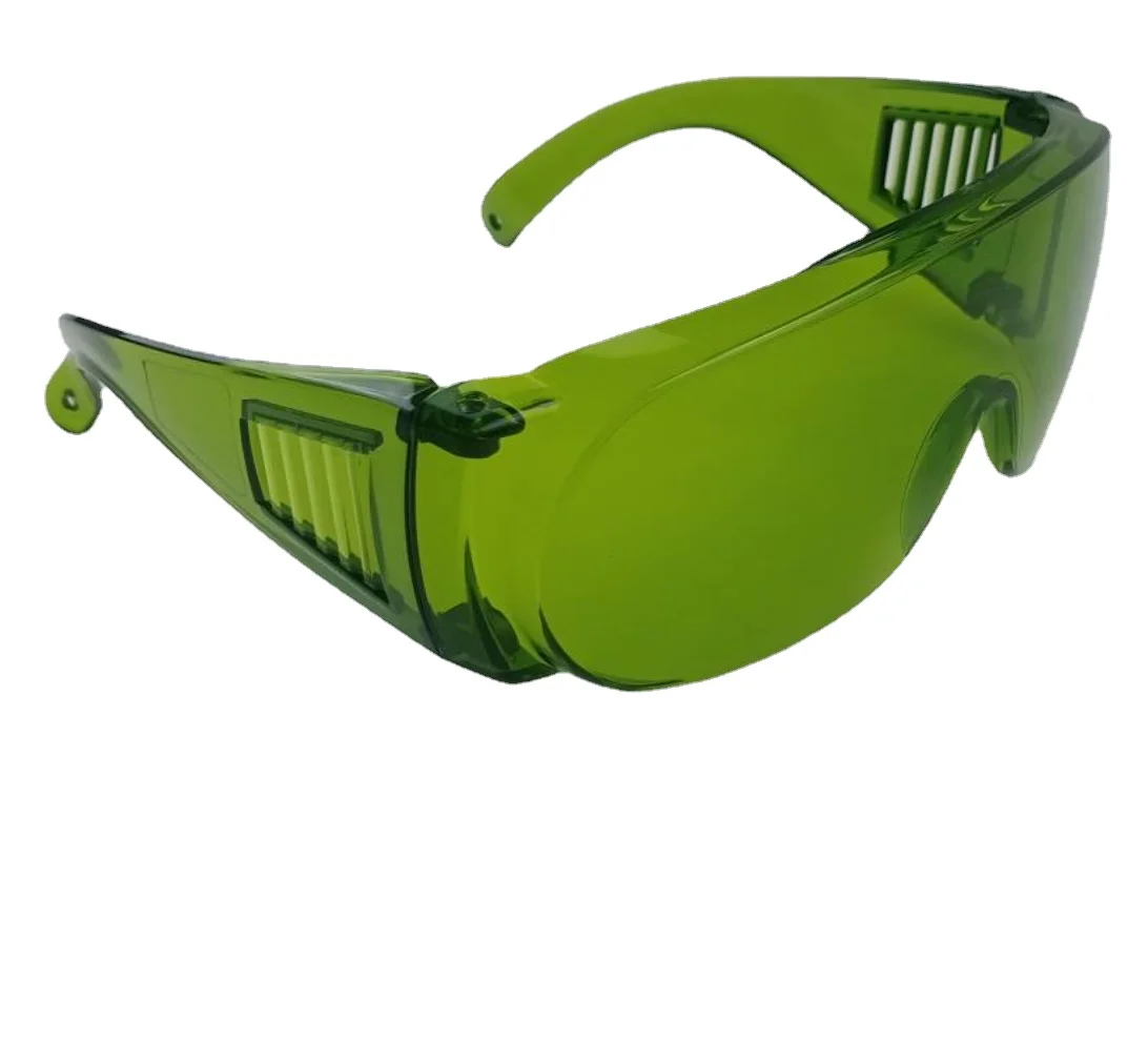 LSG-5B Laser Safety Goggles for 190-450 & 800-1100nm O.D 7+ CE with Large Frame Black Hard Case and Cleaning Cloth