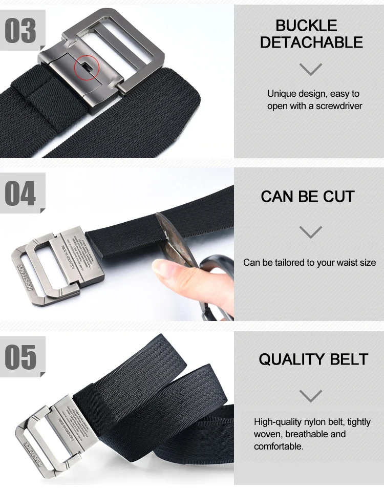 Gürtel für Herren, Herrengürtel, Segeltuch, automatische Schnalle, Metallgurtband, Nylon-Streifen, Riemen, lässig, Sport, Studenten gürtel jeans gürtel herren gürtel damen belt ремень gürtel für männer männer geschenk – Detail 6