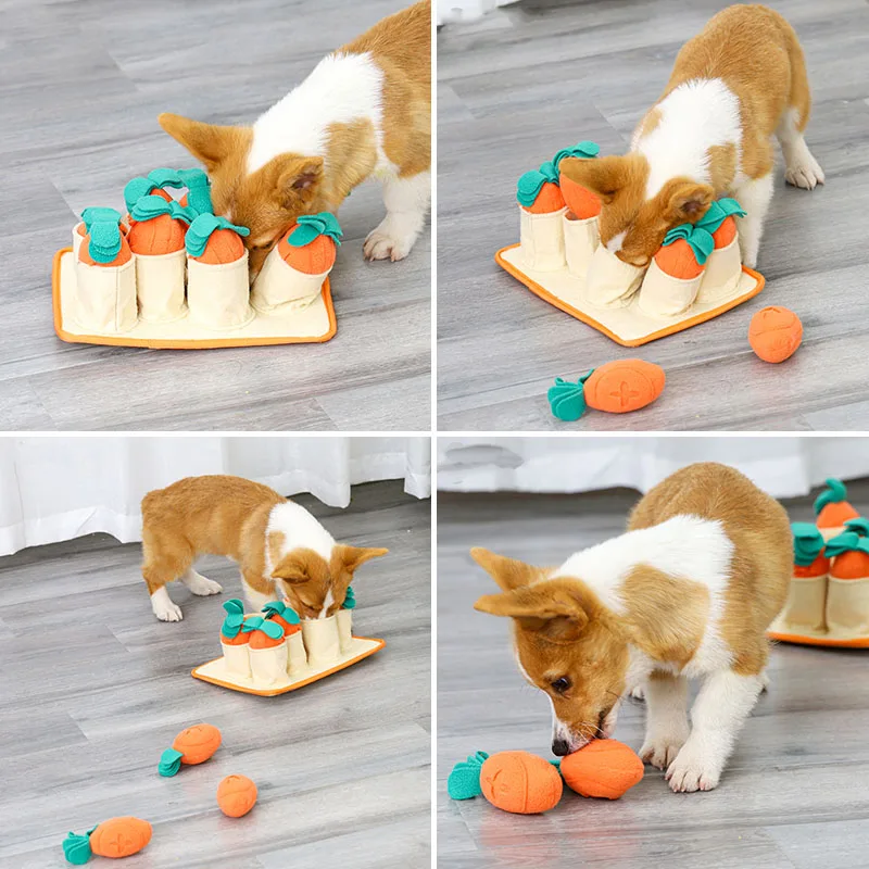 Pet Dog Snuffle Mat Toy Training Iq Puzzle Dog Toy Slow Feeder Mat Food Dispenser Container Toy Playing Game Peluche Chihuahua