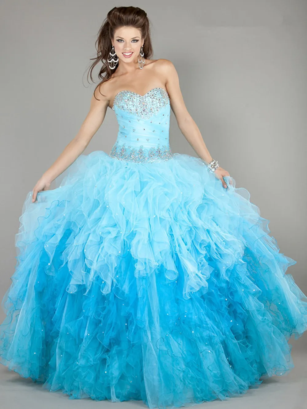 Abendkleider – robe de princesse Quinceanera pour débutantes, douce robe de bal cendrillon, en ligne, grande taille, rouge bordeaux, bleu, 2018