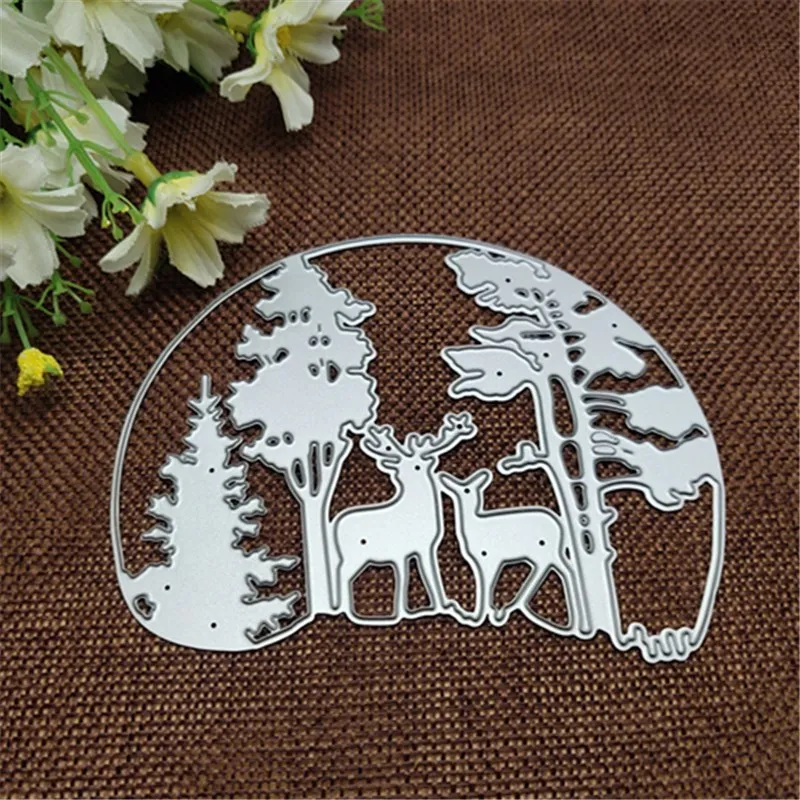 Christmas Tree Animal Metal Cutting Dies Stencils Scrapbooking Decorative Embossing Folder Carbon Steel Paper Card DIY Die Cuts