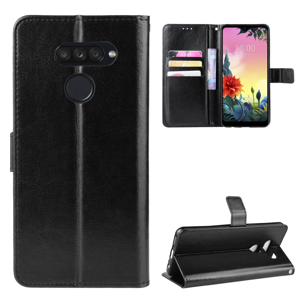 

Fashion ShockProof Flip PU Leather Wallet Stand Cover LG K50S Case For LG K50S K 50S LGK50S Phone Bags