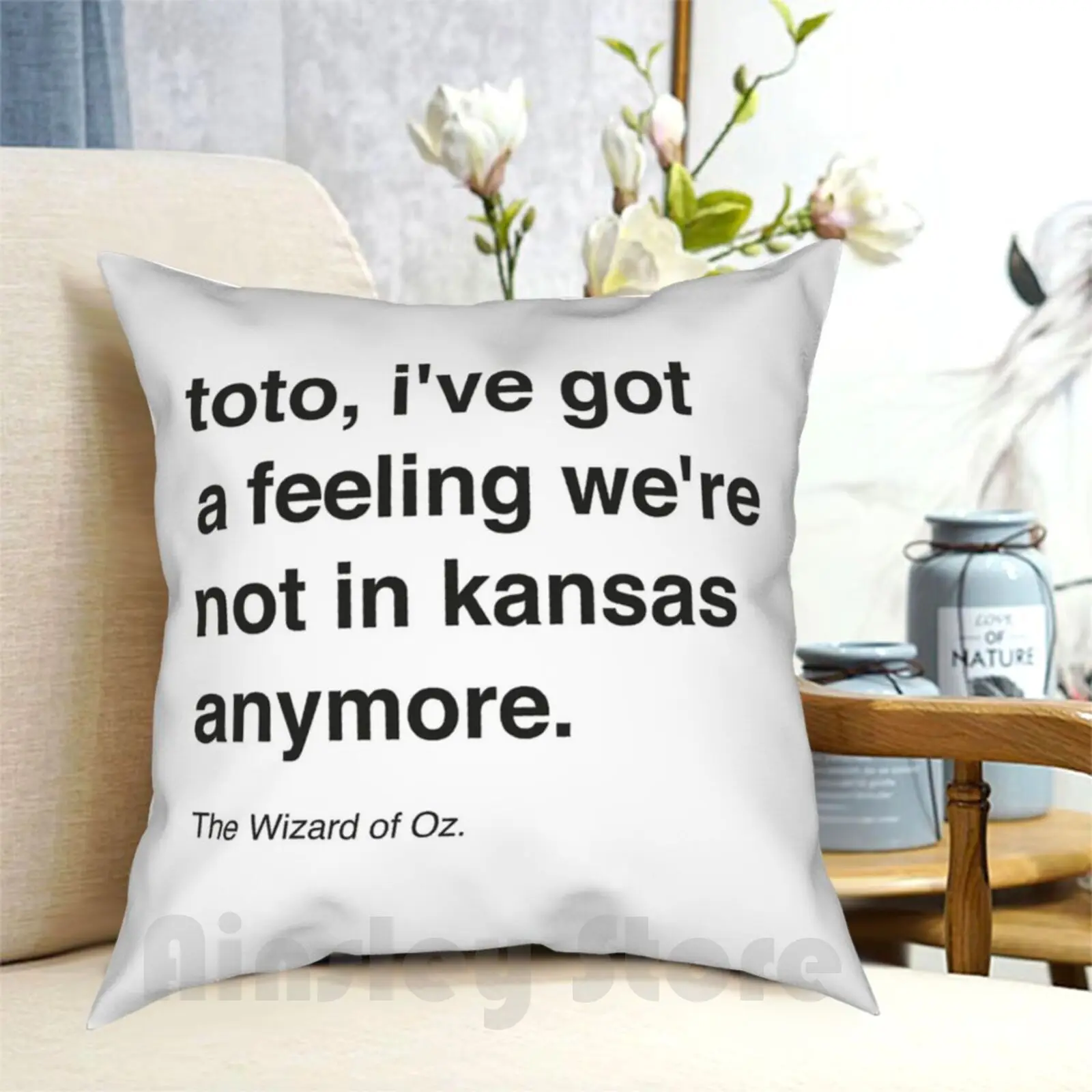 Funda de almohada Toto impresa para el hogar, funda de almohada suave DIY, películas, película Toto Oz, mago, cine, culto, cultura, zapatos rojos mágicos