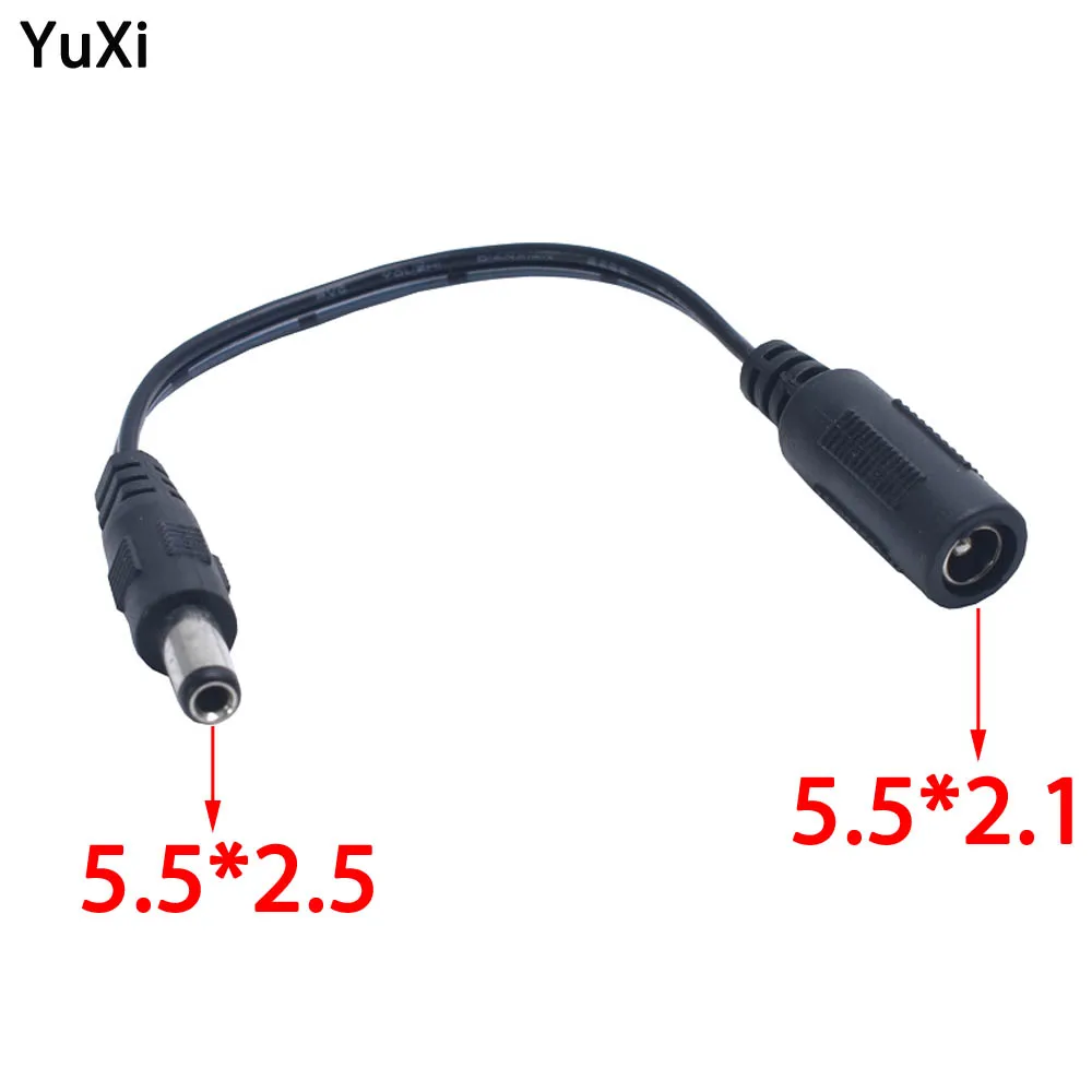 

Conversion Line Connecting Cable DC 5.5*2.1 Female to 5.5*2.5 MM Plug Male Extension Cord For Monitor Device Router