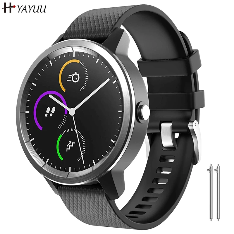 YAYUU Vivoactive 3นาฬิกา20มม.ซิลิโคนเปลี่ยนสำหรับ Garmin Vivoactive 3/Forerunner 645