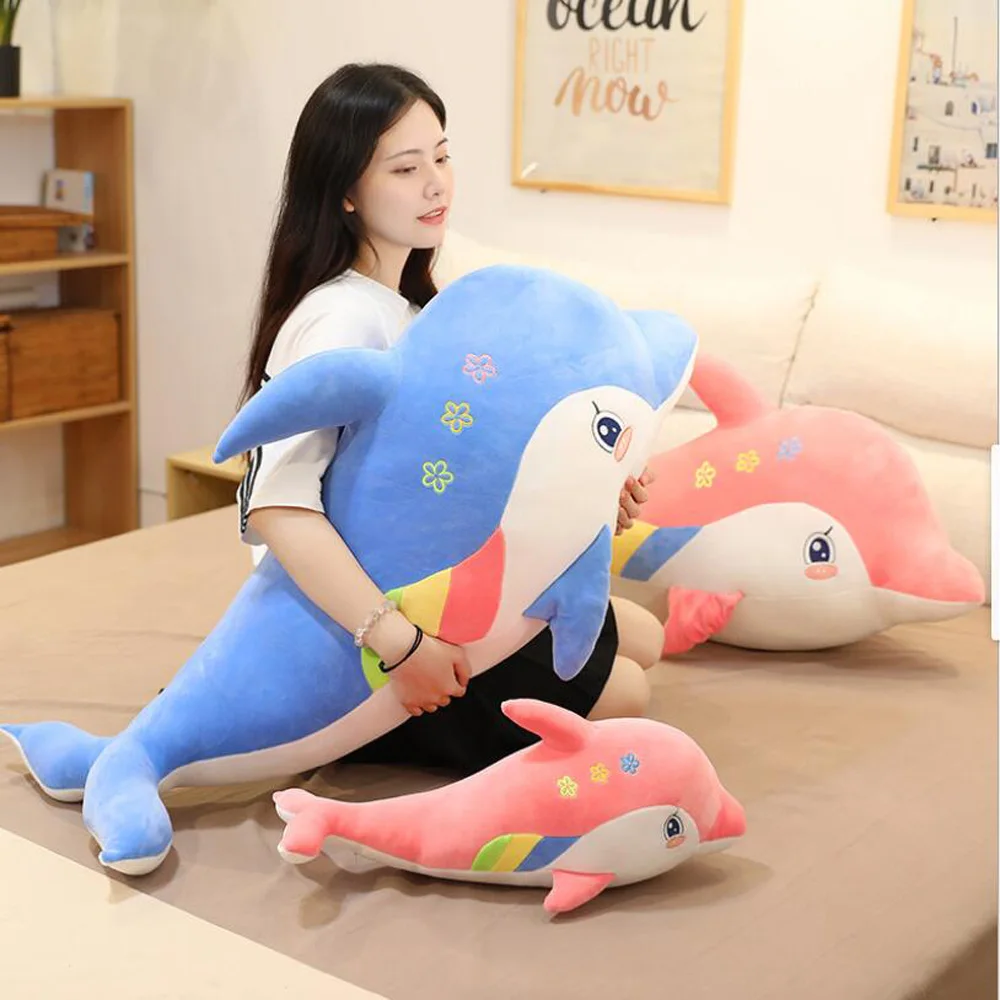 Dolfijnpop Aquariumdier Kinderen Gevuld Knuffel Meisje Slaapkussen Gevuld Zacht Cadeau