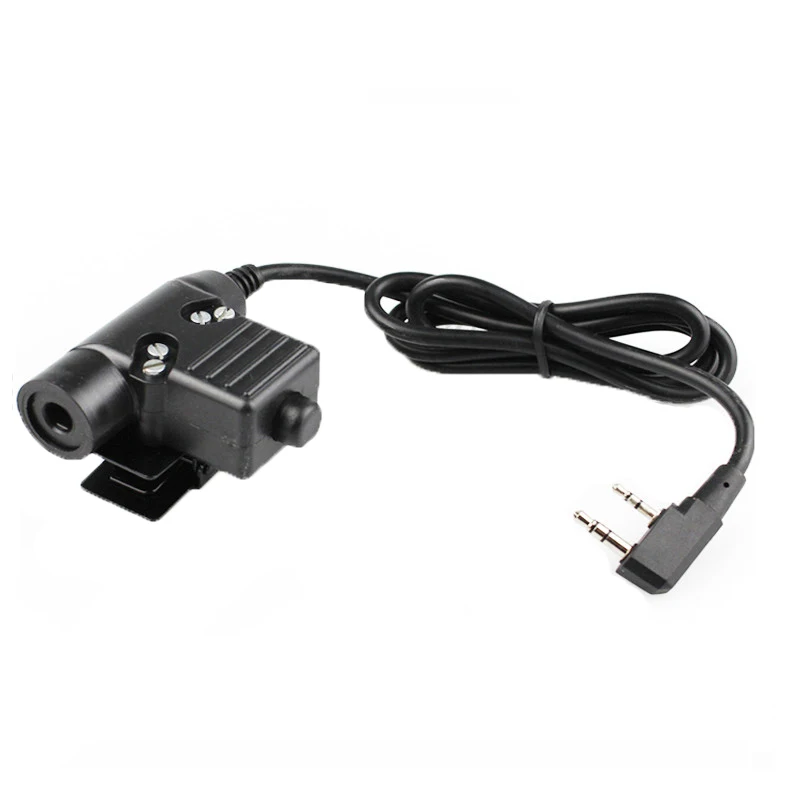 U94 ptt plug עבור kenwood z הטקטי המעיים eadset hd02 אוזניות רדיו, אוזניות pt עבור baofeng UV-5R BF-888