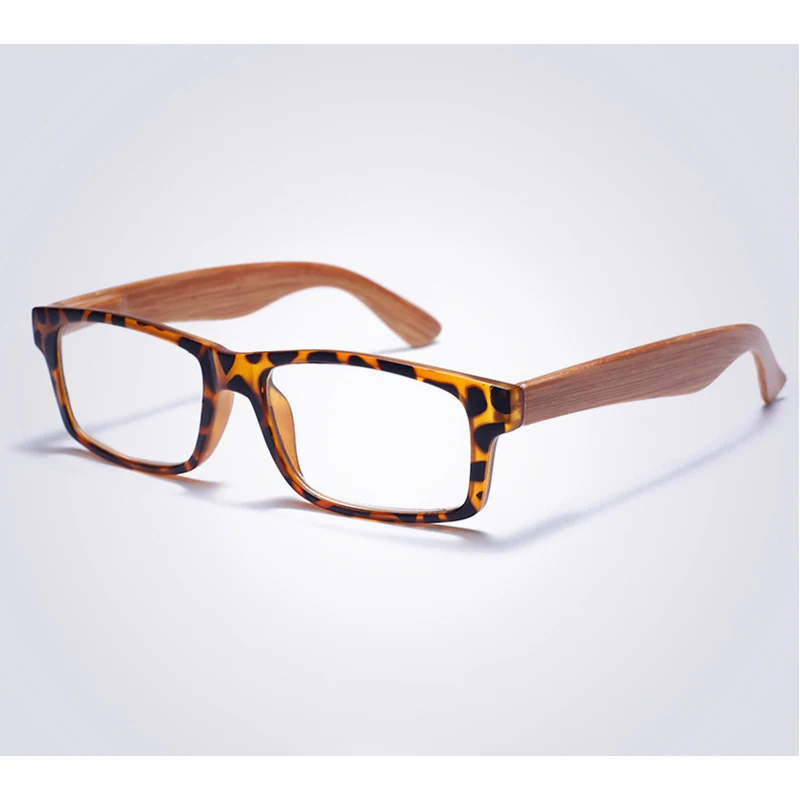 Retro Fashion Women Wood Print Reading Glasses magnifier Men Square Presbyopic Eyewear Hyperopia Spectacles +1.0~+4.0 4Color N5