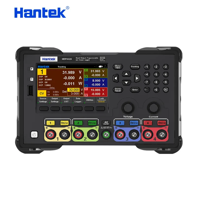 Hantek 4 canal programável linear dc fonte de alimentação regulada com lista + gravação de dados + 4 modos hdp4000