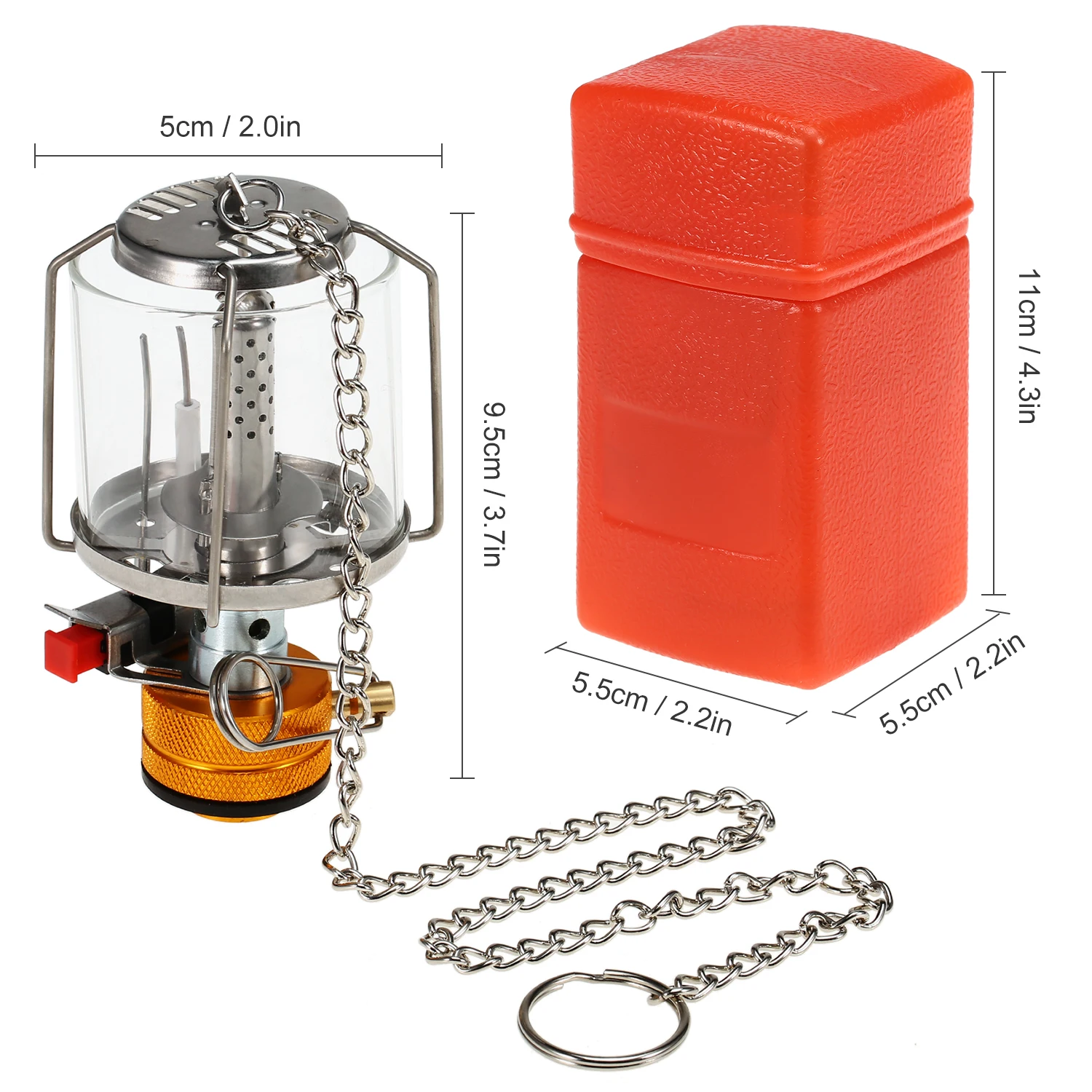 Outdoor Portable Camping Gas Lantern Piezo Ignition Mini Gas Tent Lamp Light Camping Equipment Cooking Accessories