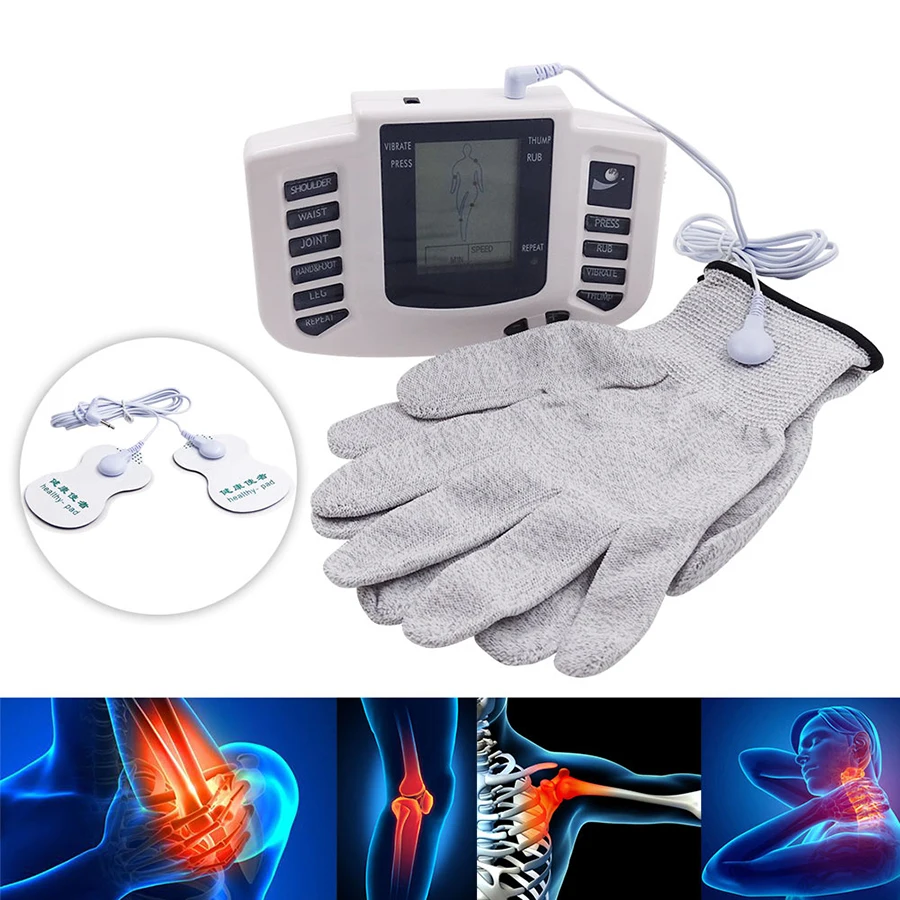 Electric Massage Stimulator Full Body Relax Muscle Therapy Massager Machine Pulse Tens Acupuncture Electrode Back Massageador