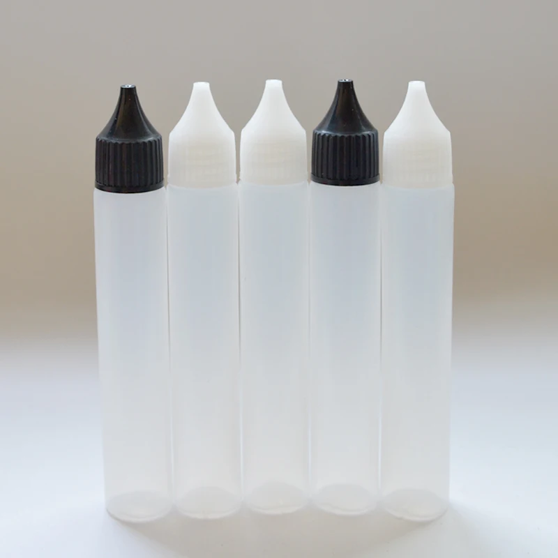 Flacone contagocce in plastica da 10 pezzi da 30ml con flacone liquido Ecig flacone vuoto lungo sottile a forma di penna bottiglia spedizione gratuita