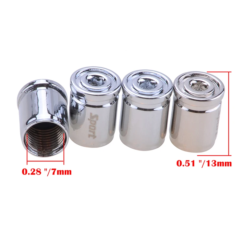 Bullet Shell Universal Car Wheel Valve Stem Barrel Tire Valve Cover Sport Aluminum Alloy Multicolor Car Styling Parts 4Pcs