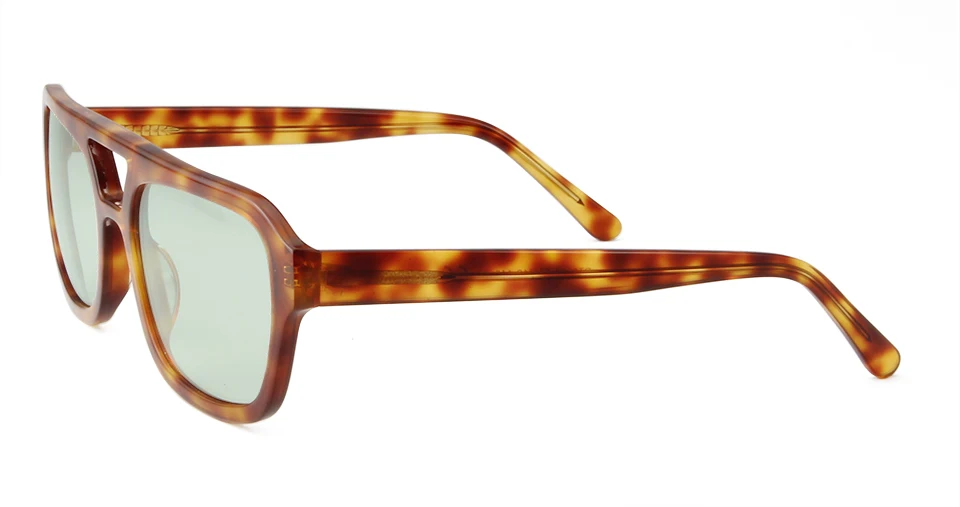 VE Designer Quadratische Sonnenbrille für Damen, Hochwertige Weiße Acetat-Sonnenbrille für Herren, Doppelbrücken-Design, Große Gläser, Oculos – Detail 5