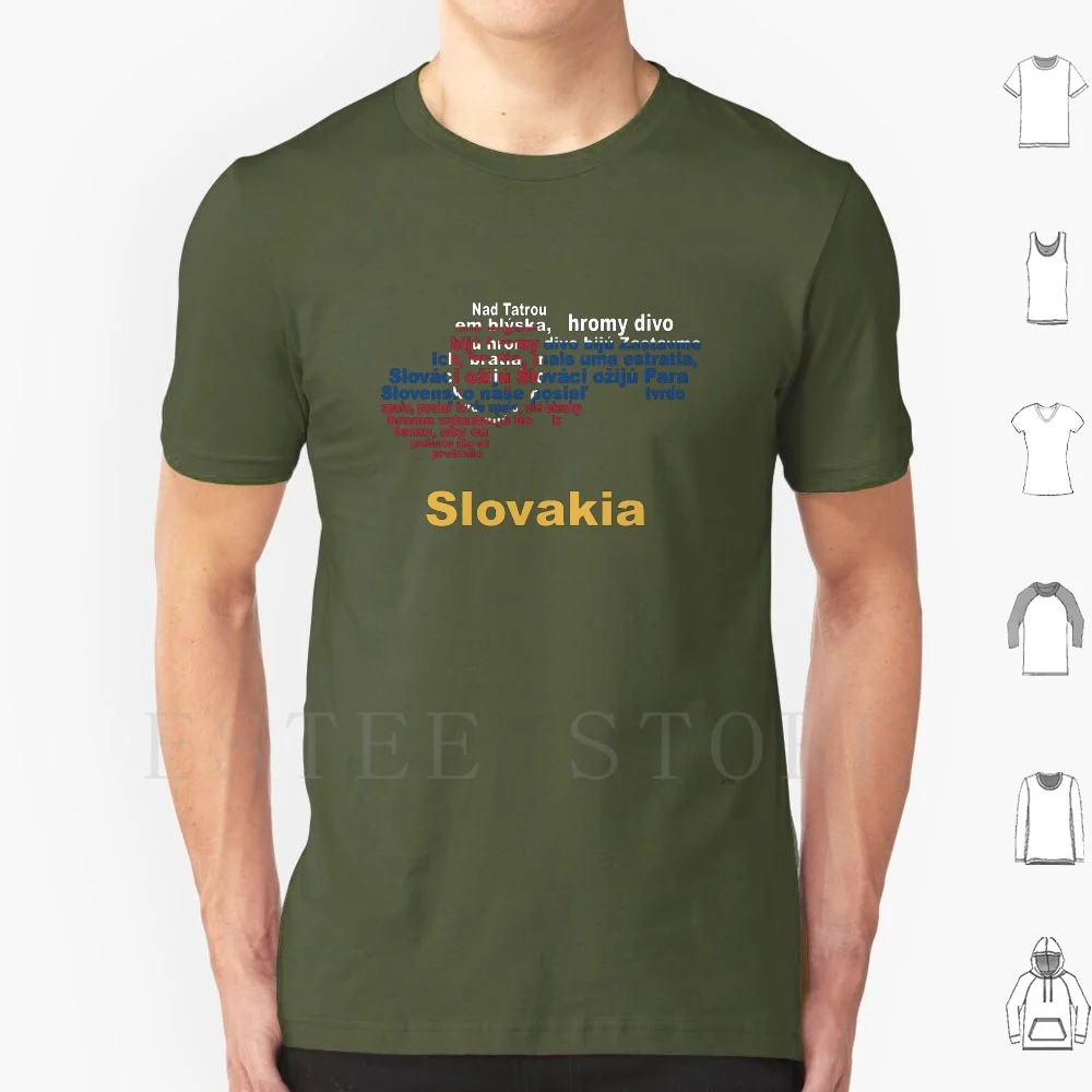 ( Anthem Map Flag = ) Slovakia T Shirt Print Cotton Slovakia Slovak Folk Folk Pattern Europe Kroj Solvensko Bratislava