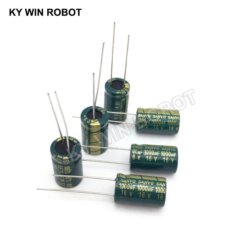 10 pcs Aluminum electrolytic capacitor 1000 uF 16 V 10 * 16 mm frekuensi tinggi Radial Electrolytic kapasitor