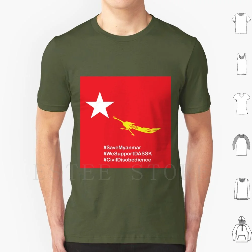 Aung San Suu Kyi T Shirt Men Cotton 6xl Aung San Suu Kyi Dassk Aung San Su Kyi Nld Civil Disobedience