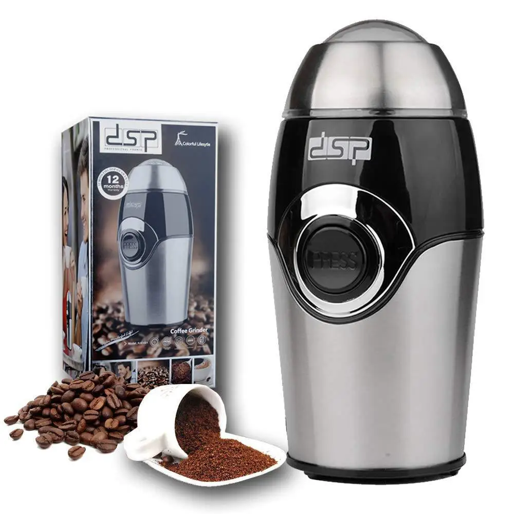 Electric Coffee Grinder Maker Salt Pepper Beans Spices Nut Seed Coffee Bean Grinder with Stainless Steel Blade Coffee machine